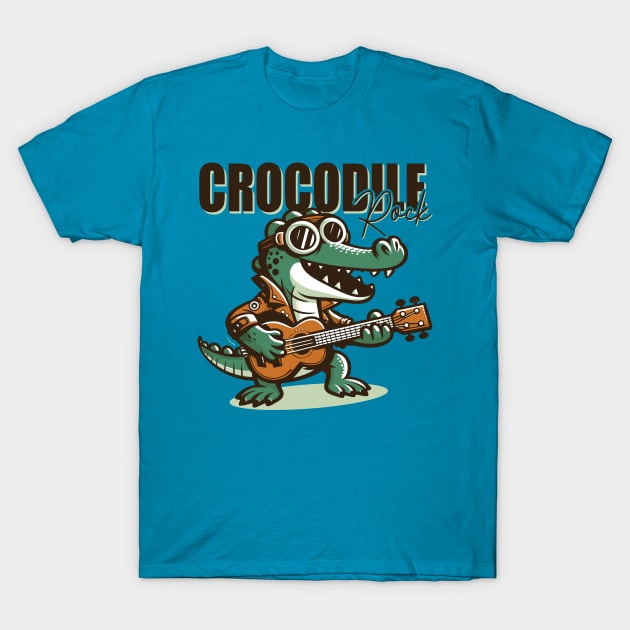 Crocodile Rock //\\ Retro Music Fan T-Shirt by Trendsdk